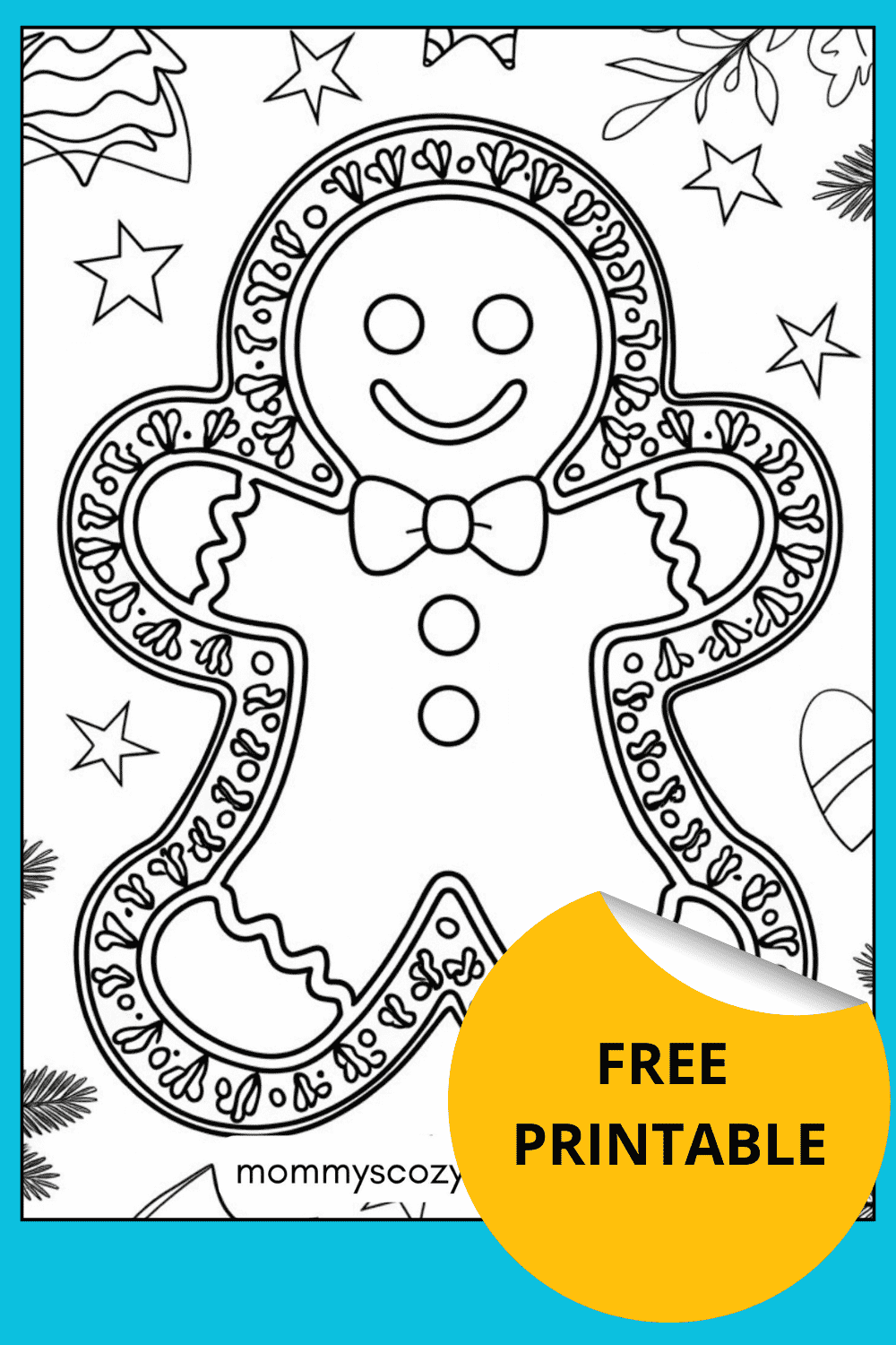 12 Gingerbread Men Coloring Pages Printables For Kids