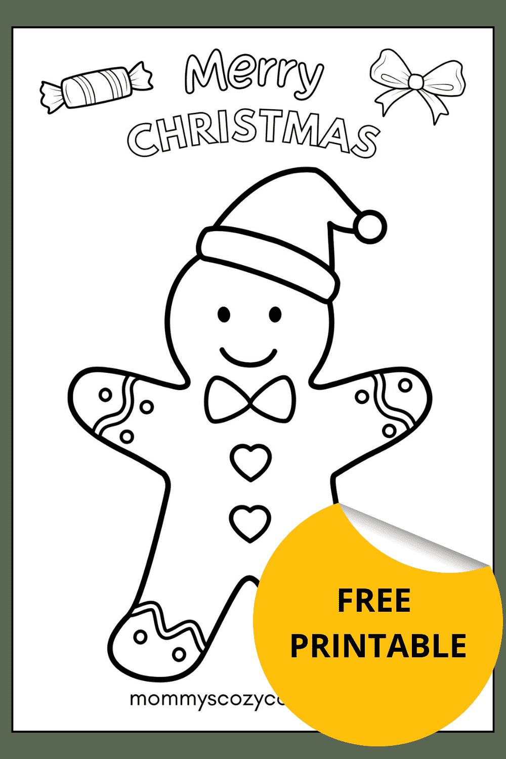 12 Gingerbread Men Coloring Pages Printables For Kids
