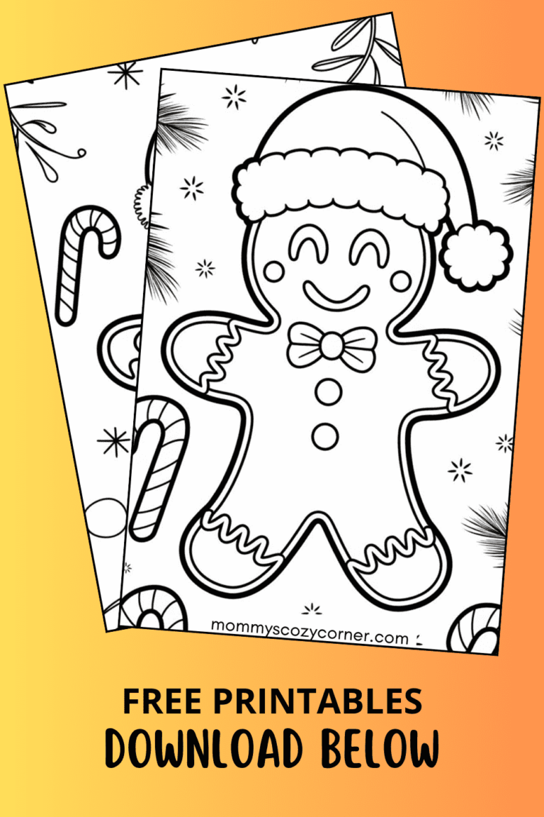 12 Gingerbread Men Coloring Pages Printables For Kids