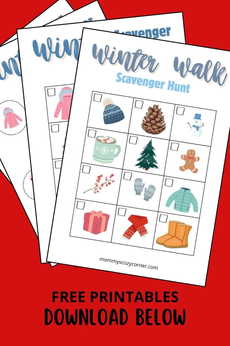 2 Winter Scavenger Hunt Printables For Kids