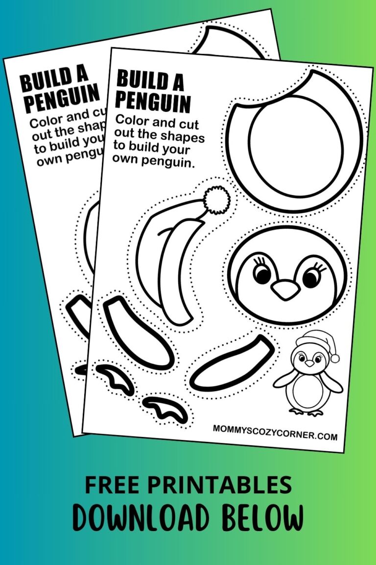 2 Build Your Own Penguin Printables For Kids