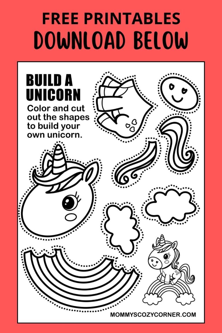 2 Build Your Own Unicorns Printables For Kids