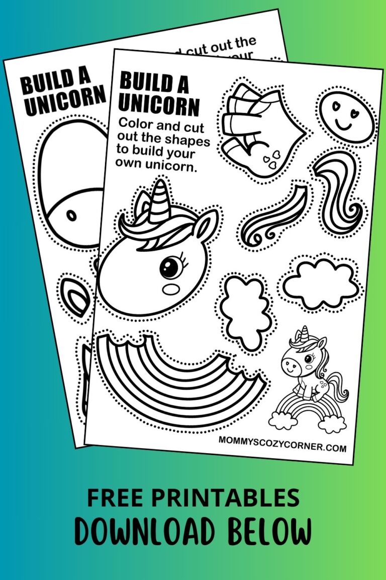 2 Build Your Own Unicorns Printables For Kids