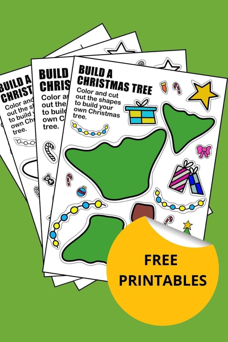 3 Build Your Own Christmas Tree Printables For Kids