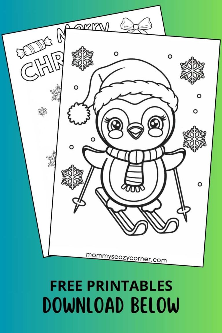 21 Cute Penguin Coloring Pages (Free Printables)