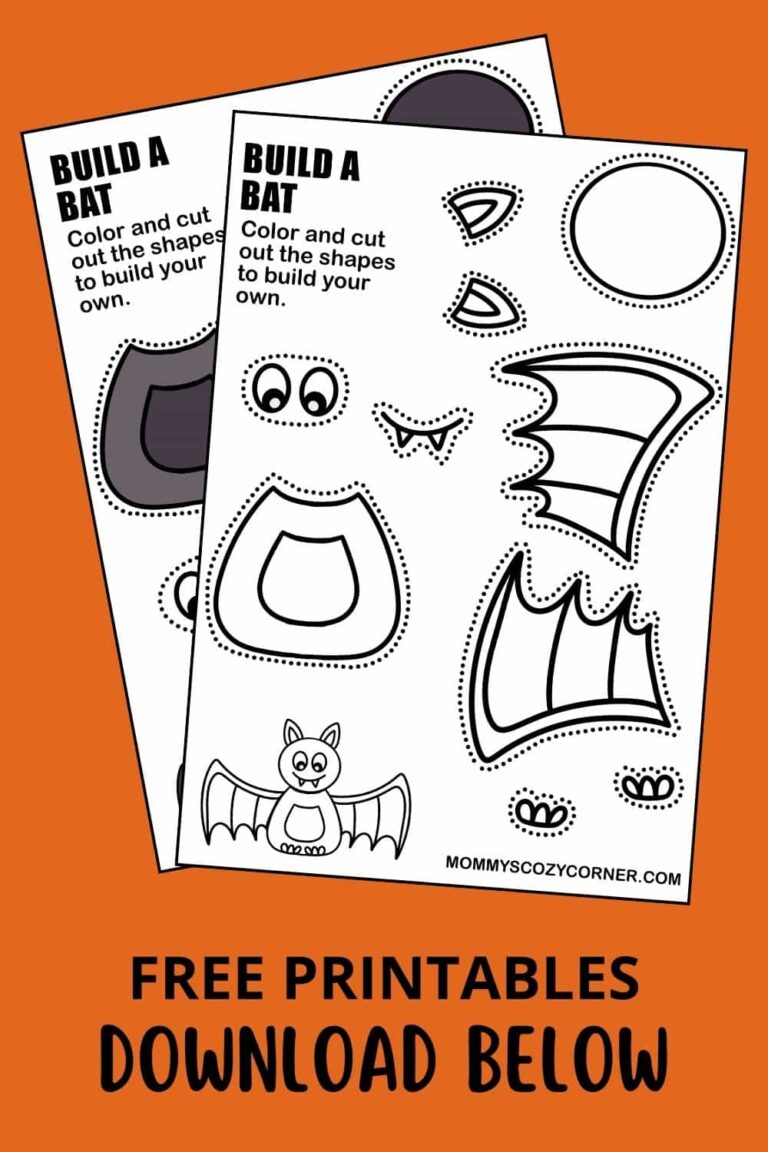 2 Build Your Own Bat Halloween Activities For Kids