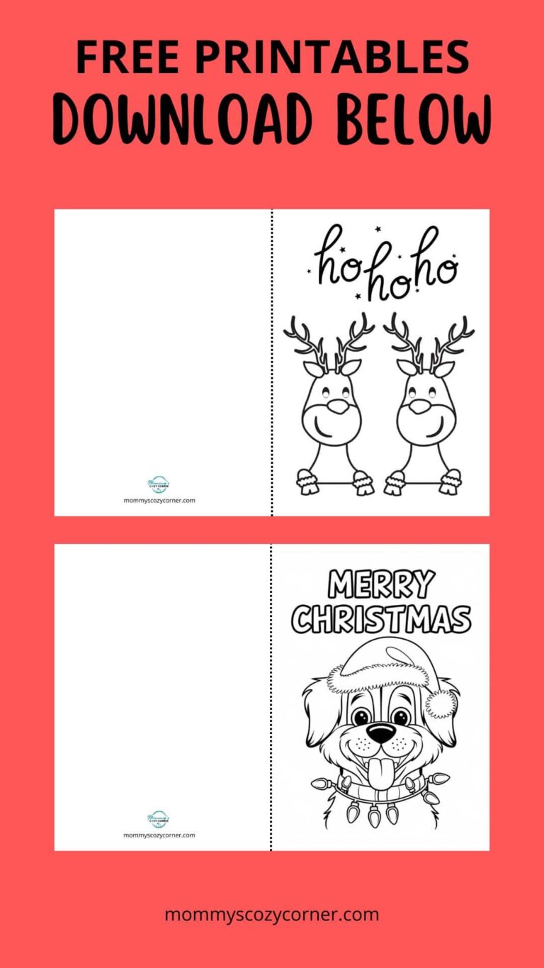 17 Christmas Card Coloring Pages – Free Printables For Kids