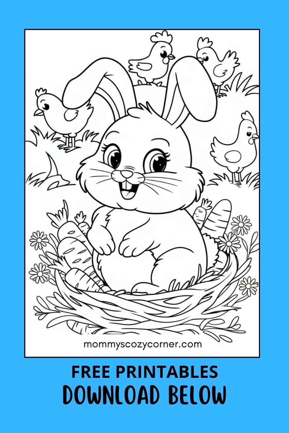15 Easter Bunny Coloring Pages - Free Printables For Kids