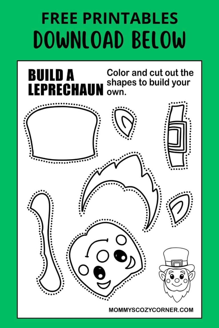 2 Build Your Own Leprechaun Printables For Your Kids