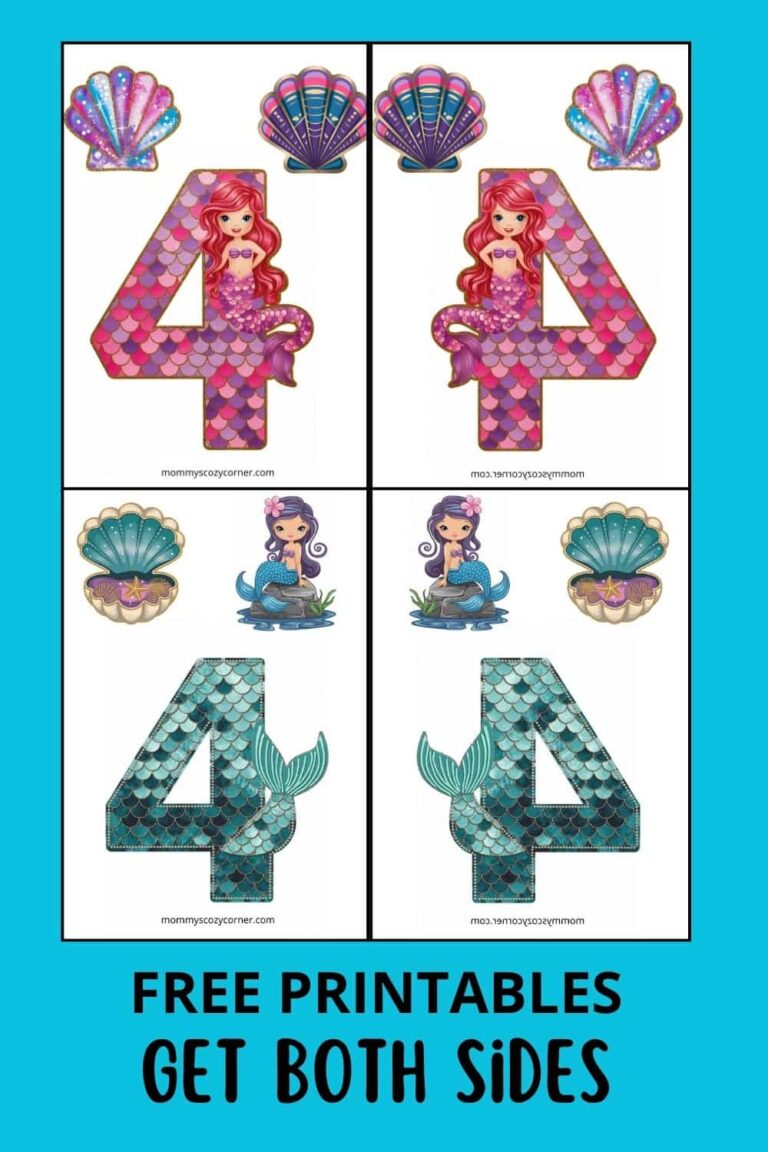 9 Mermaid Cake Toppers For Fourth Birthday