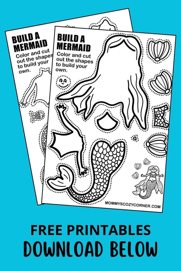 2 Build Your Own Mermaid Printables For Kids