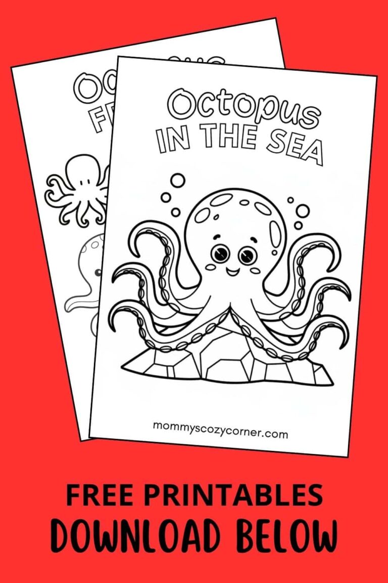 10 Cute Octopus Coloring Pages For Your Kids – Free Printables