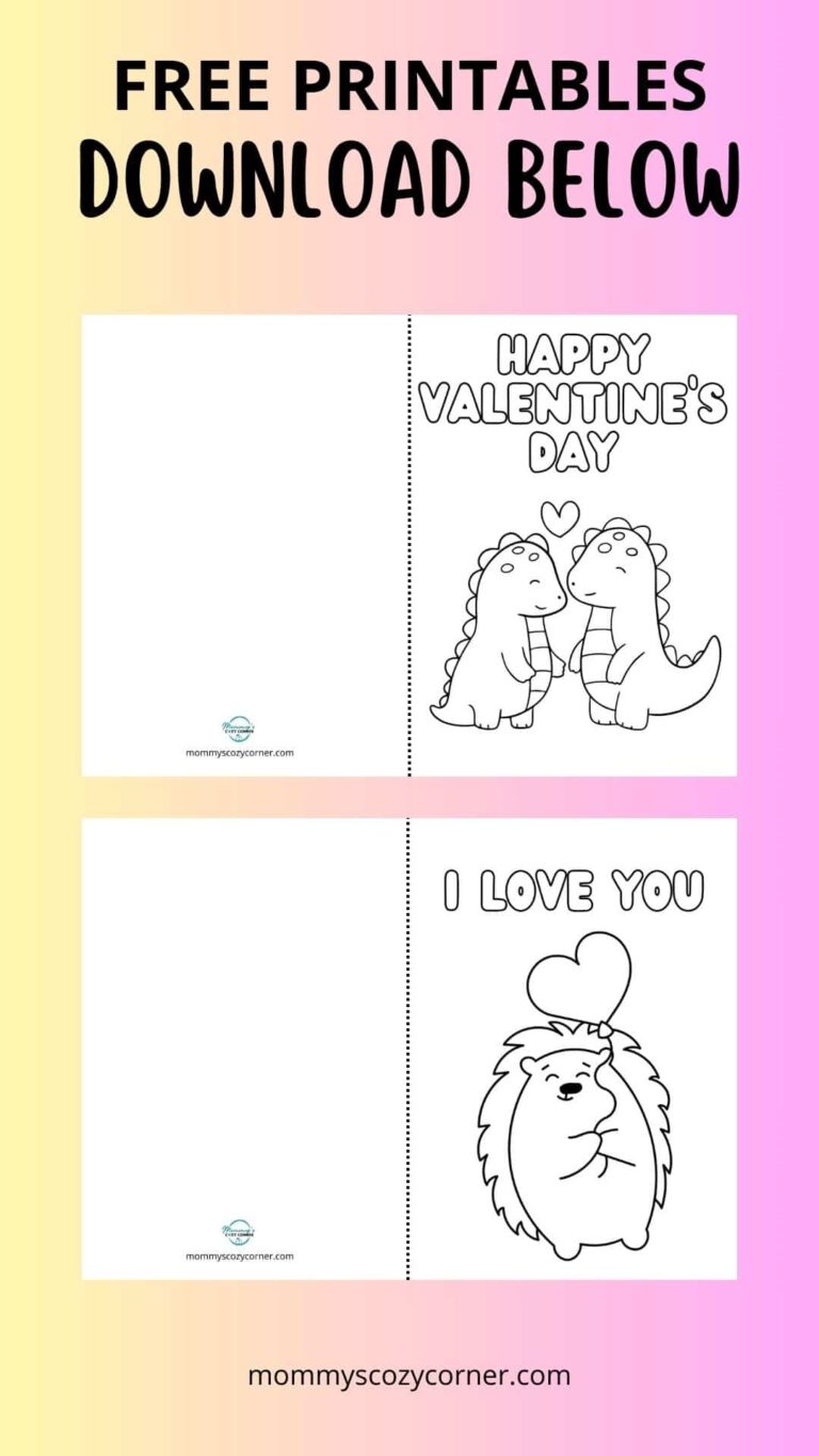 17 Valentine’s Day Card Coloring Pages – Free Printables For Kids