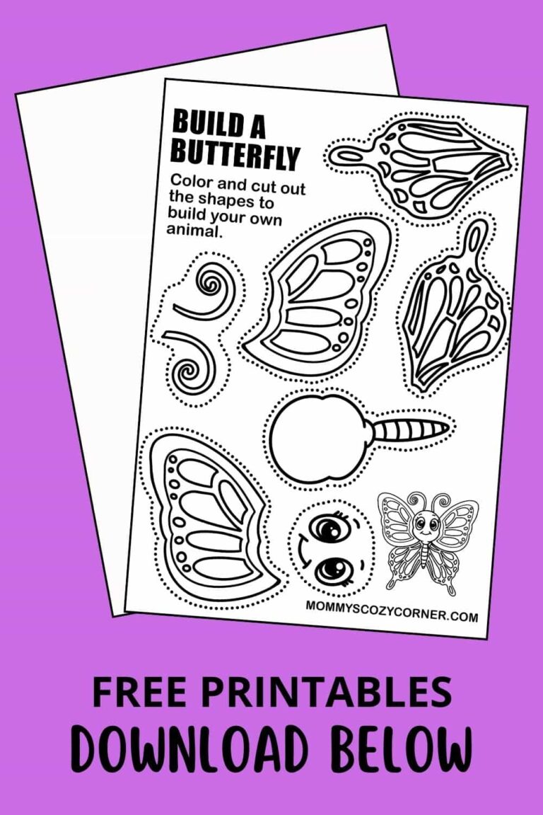 Free Build Your Own Butterfly Craft Activity Printable