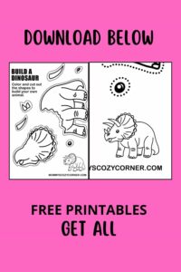 2 Build Your Own Dinosaur Craft Activity Printables