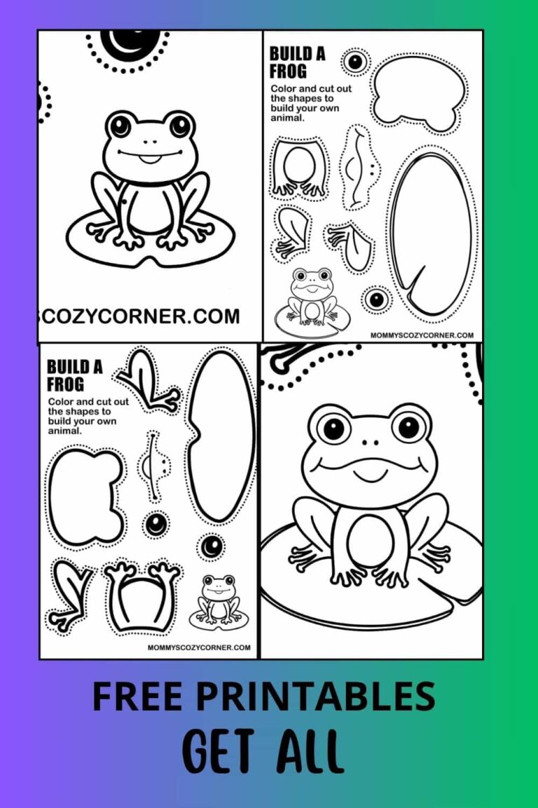 2 Build Your Own Frog Craft Activity Printables