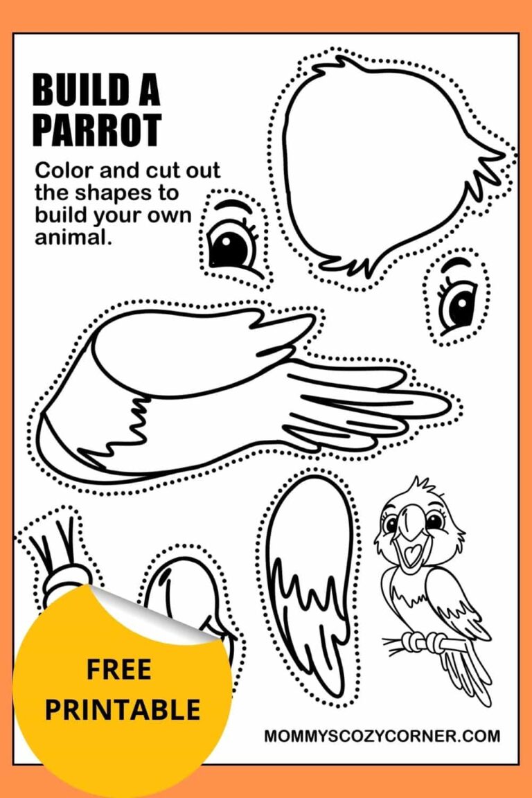 Free Build Your Own Parrot Craft Activity Printable