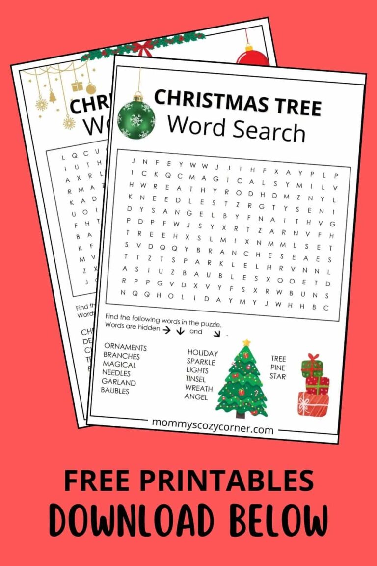 16 Christmas Word Search Printables For Kids