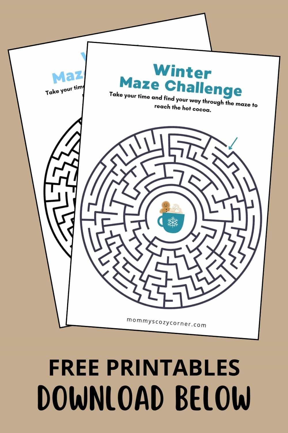 4 Free Winter Maze Printable Games To Print At Home