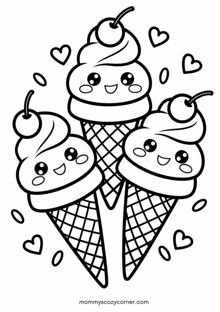 27 Cute And Fun Ice Cream Coloring Pages For Kids