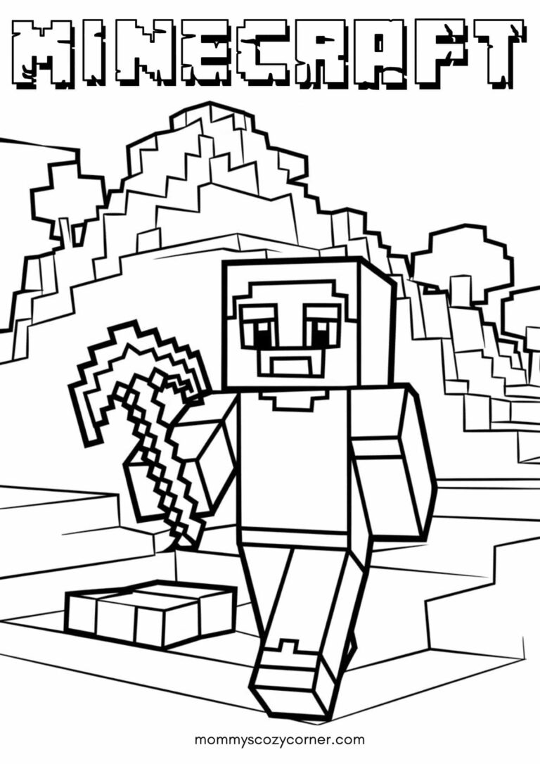 20 Free Minecraft-Inspired Coloring Pages For Kids