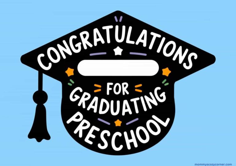 7 Free Preschool Graduation Signs To Hold Up For Kids