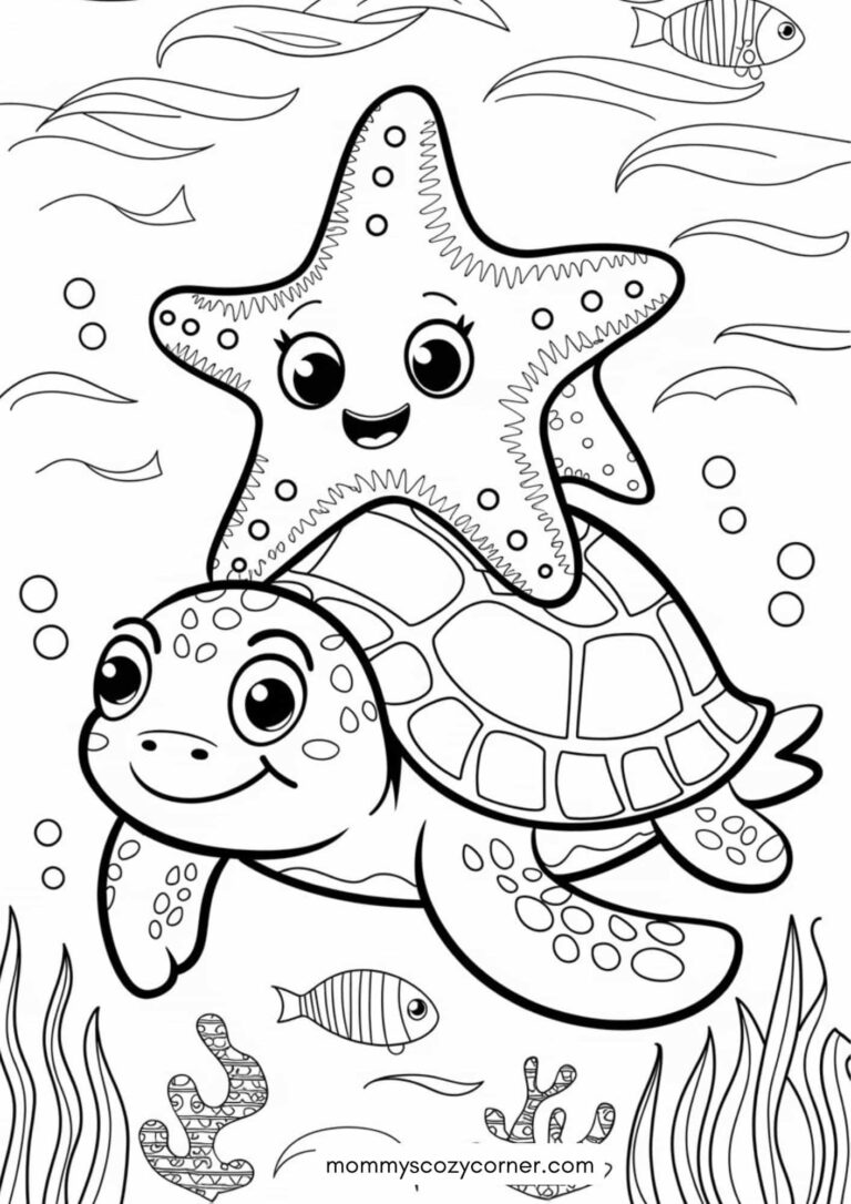 19 Free Starfish Coloring Pages