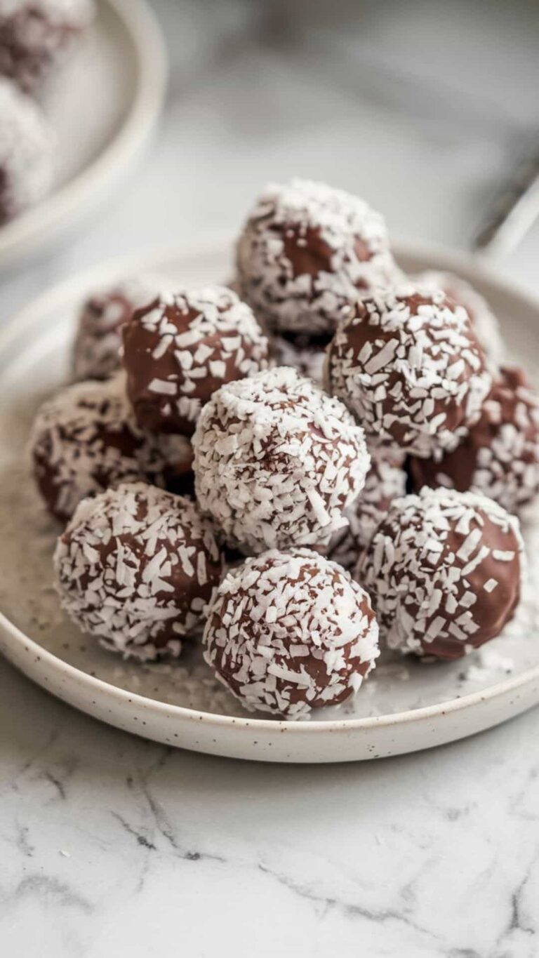 My Easy No Bake Chocolate Protein Balls