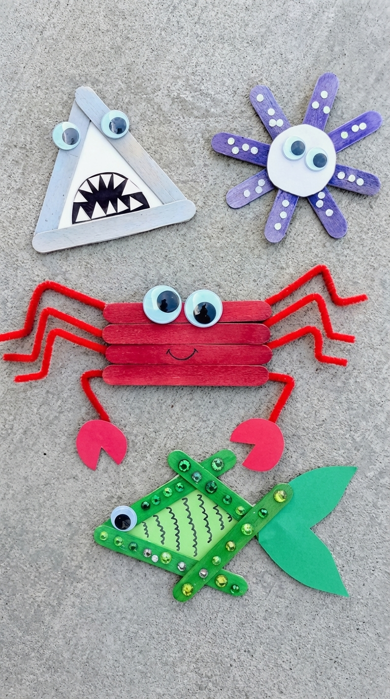 15 Summer Popsicle Stick Crafts for Kids