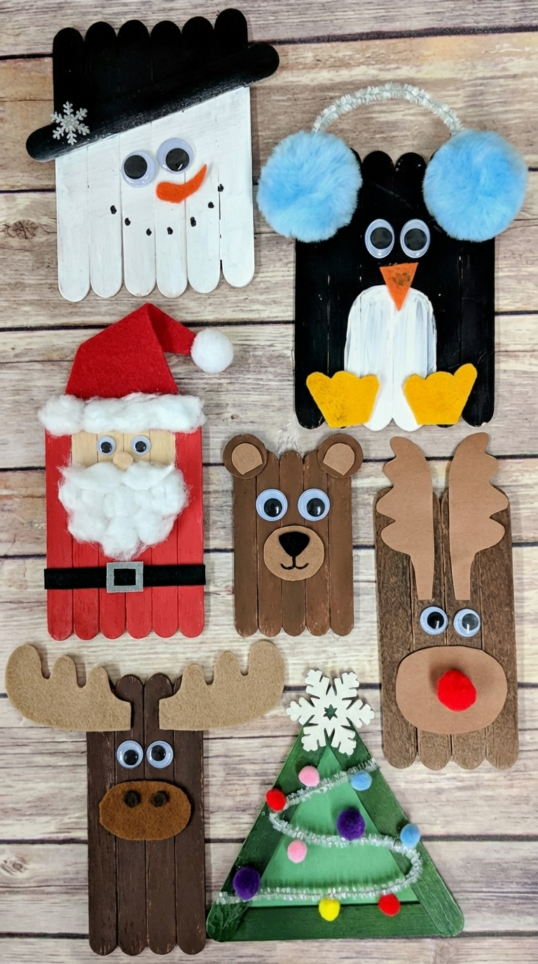 13 Easy Winter Popsicle Stick Crafts for Kids