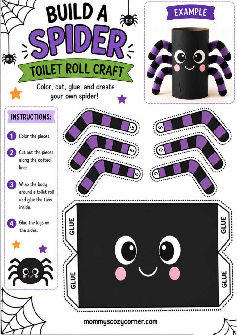 Build a Spider Toilet Roll Craft For Kids