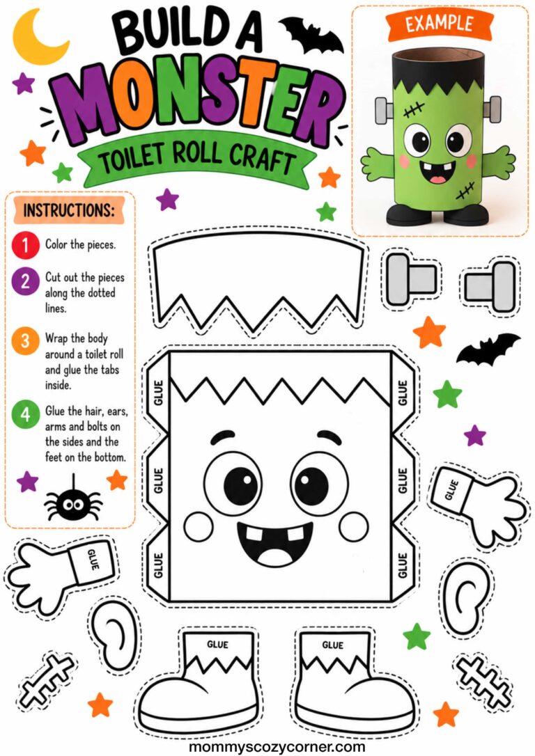 Build a Monster Toilet Roll Craft For Kids