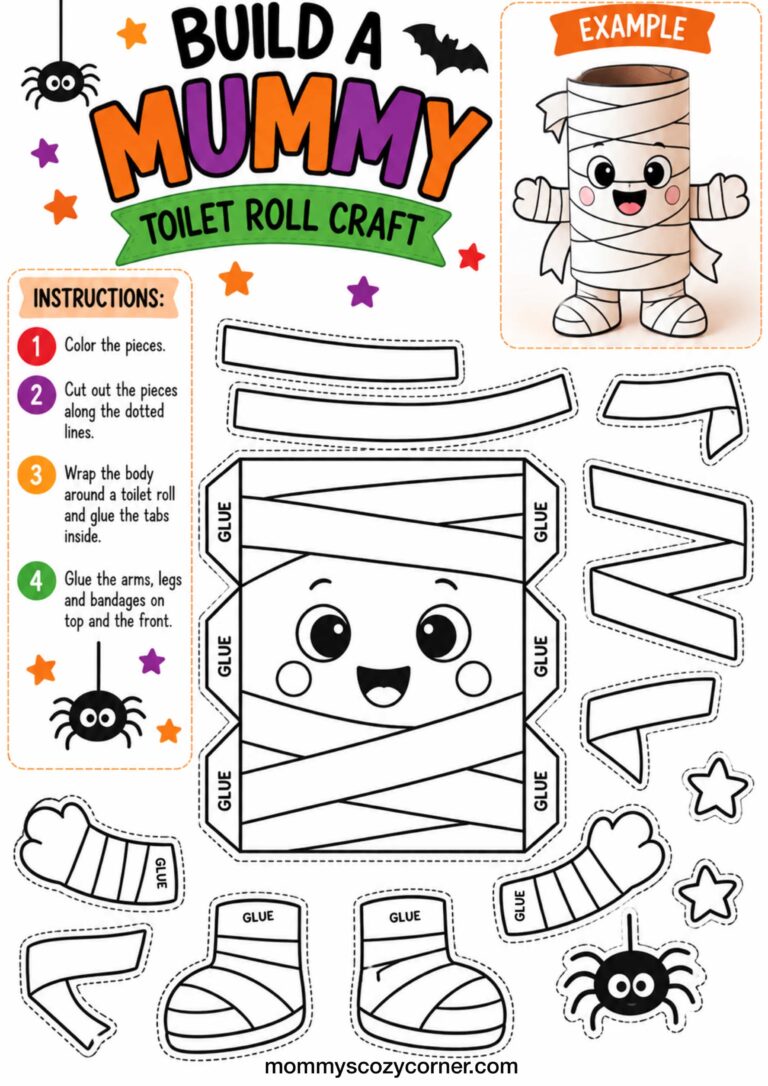 Build a Mummy Toilet Roll Craft For Kids