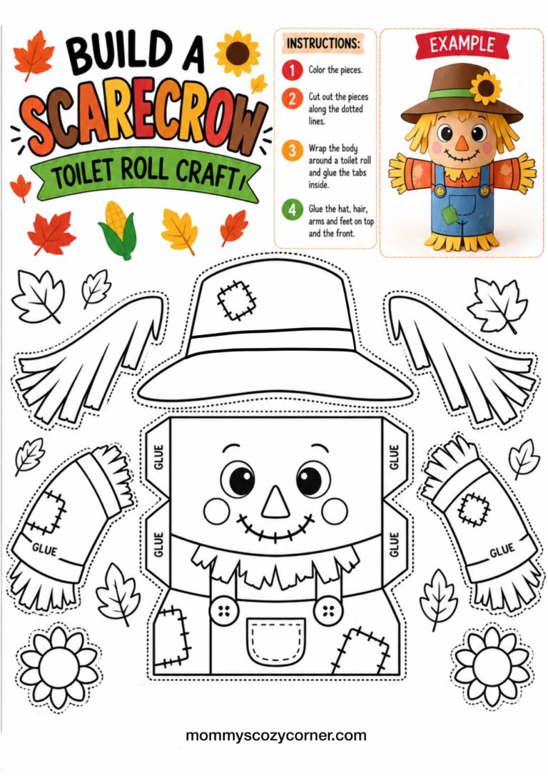 Build a Scarecrow Toilet Roll Craft For Kids