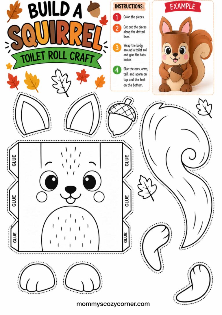 Build a Squirrel Toilet Roll Craft For Kids