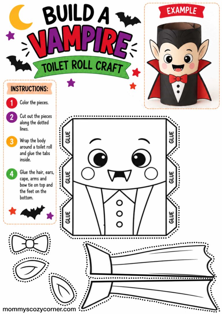 Build a Vampire Toilet Roll Craft For Kids